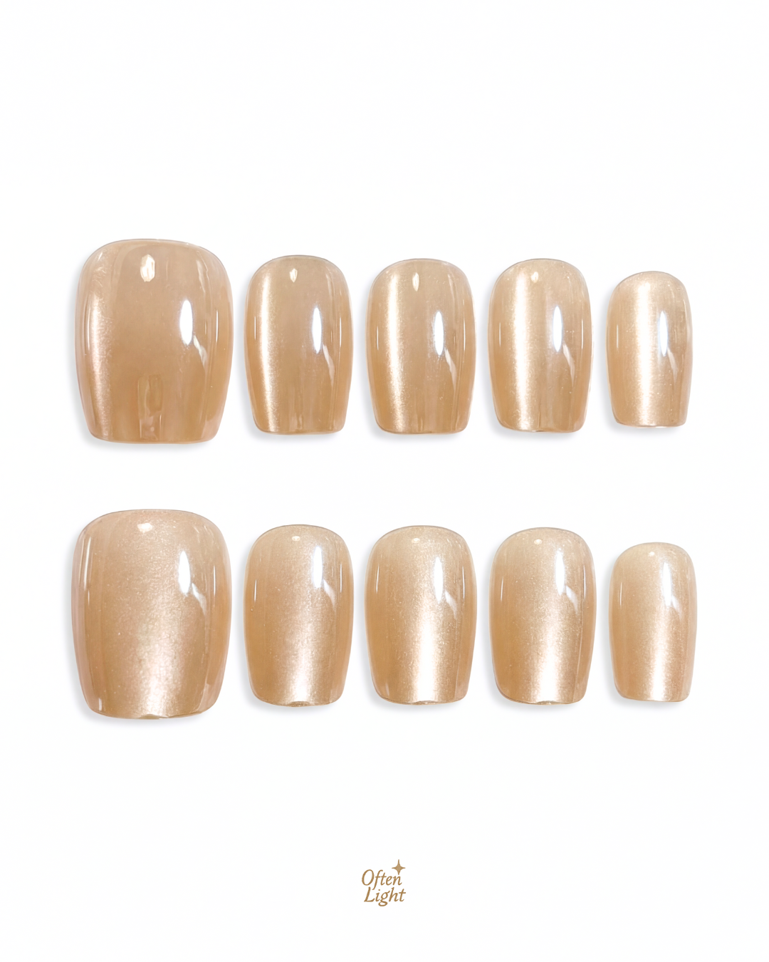 Apricot Nude Cat-Eye Glow｜杏曜裸（好命必備）