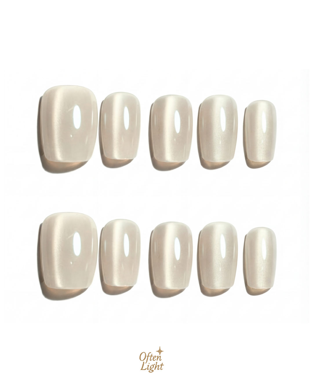 Snow White Cat-Eye Glow ｜雪曜白（自帶高光）