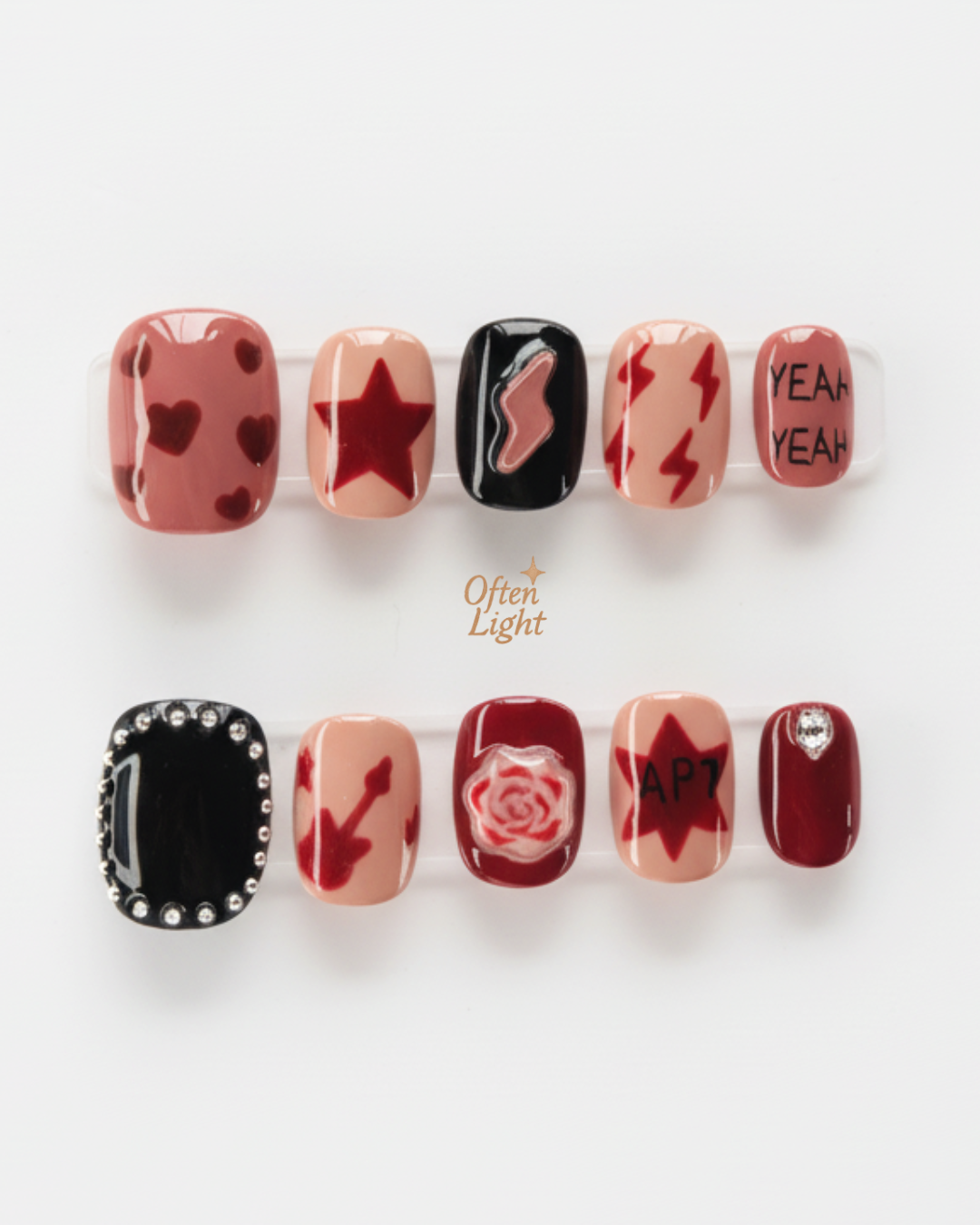 Blink限定個人款-🖤Rosé APT靈感款🩷 豆豆甲